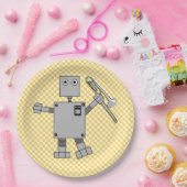 Assiettes En Carton Robot de combat (Fête)