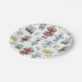 Assiettes En Carton Robots de jouet (Angle)