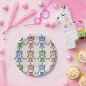 Assiettes En Carton Robots et plaquettes (Fête)