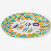 Assiettes En Carton Robots Plaques de papier 6e anniversaire (Angle)