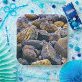 Assiettes En Carton Rochers colorés (Fête)