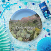 Assiettes En Carton Rochers rouges et cactus I (Fête)