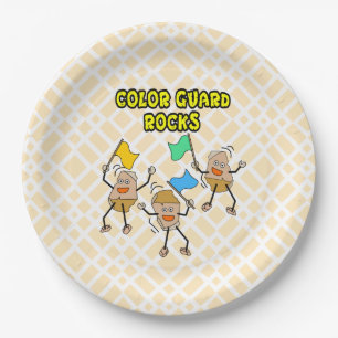 Assiettes En Carton Roches Color Guard