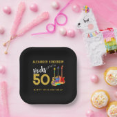 Assiettes En Carton Rock and Roll 50e fête d'anniversaire (Fête)