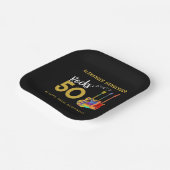 Assiettes En Carton Rock and Roll 50e fête d'anniversaire (Angulaire)