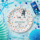 Assiettes En Carton Rock Escalade mignonne Anniversaire de enfant Part (Fête)