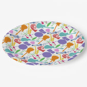 Assiettes En Carton Rock Et Roll (Angle)