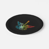 Assiettes En Carton Rock Legend Rock And Roll Music Guitar (Angle)