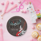 Assiettes En Carton Rock N Roll Star Grunge fête d'anniversaire (Fête)