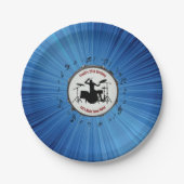 Assiettes En Carton Rock Out avec batteur Anniversaire Plaques papier (Devant)