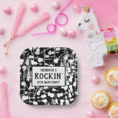 Assiettes En Carton Rock & Roll Guitar Birthday Party (Fête)