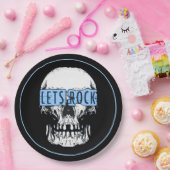 Assiettes En Carton Rock Skull (Fête)