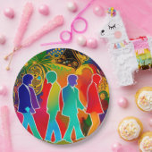 Assiettes En Carton Rock Stars (Fête)