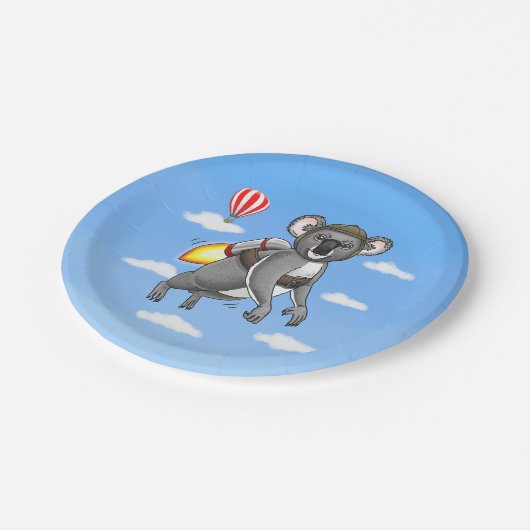 Assiettes En Carton Rocket Koala (Angle)