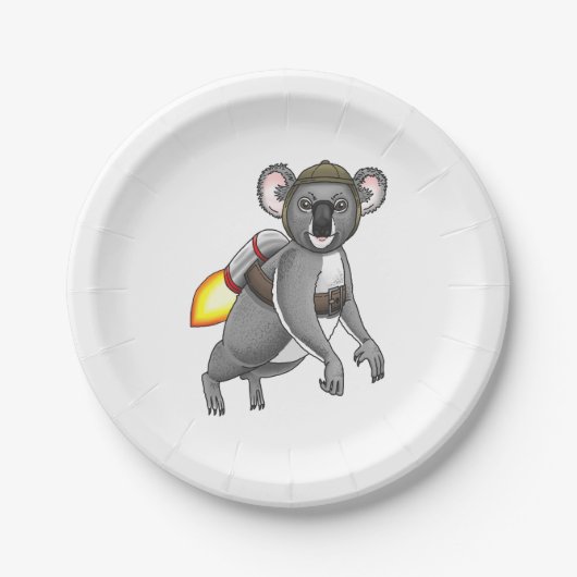 Assiettes En Carton Rocket Koala Bear (Devant)