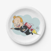 Assiettes En Carton Rocket Man (Devant)