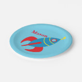 Assiettes En Carton Rocketship fait sur commande (Angle)