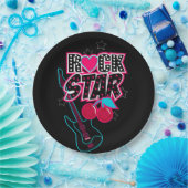 Assiettes En Carton Rockstar (Fête)