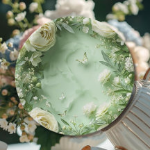 Rococo Butterfly Garden Galentine Floral Elegance