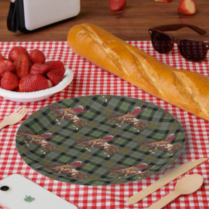 Assiettes En Carton Rodeo Cowboy sur Bucking Bronco