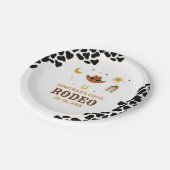 Assiettes En Carton Rodeo First Birthday, Cowboy Birthday Boy (Angle)