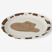 Assiettes En Carton Rodéo Sud Neutre Cowboy Plaque papier d'anniversai (Angle)
