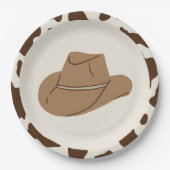 Assiettes En Carton Rodéo Sud Neutre Cowboy Plaque papier d'anniversai (Devant)