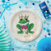 Assiettes En Carton Roi de grenouille (Fête)