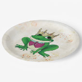 Assiettes En Carton Roi de grenouille (Angle)