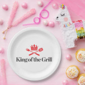 Assiettes En Carton Roi du gril (Fête)