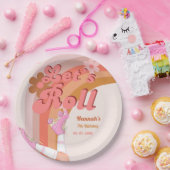 Assiettes En Carton Roll Retro Super Roller Skate Anniversaire Partie (Fête)