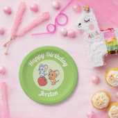 Assiettes En Carton Rollage Anime Tuffy et Jerry Apple (Fête)