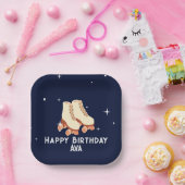 Assiettes En Carton Rollerskate Plaque de fête d'anniversaire (Fête)