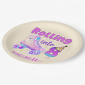 Assiettes En Carton Rolling In 8| Roller Skater Anniversaire Célébrati (Angle)