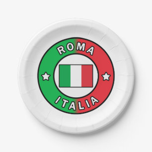 Assiettes En Carton Roma Italia