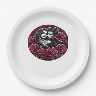 Assiettes En Carton Romance gothique vampirique – Jusqu'à ce que la mo