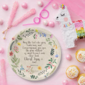 Assiettes En Carton Romans 15:5 Bible Verse Image (Fête)