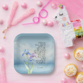 Assiettes En Carton Romans 8:28 Iris Aquarelle (Fête)