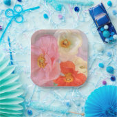 Assiettes En Carton Romantic Poppies (Fête)