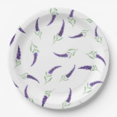 Assiettes En Carton Romantique Cute Provence Plaques en papier d'anniv (Devant)