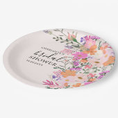 Assiettes En Carton Romantique pastel fleurs sauvages printemps nuptia (Angle)