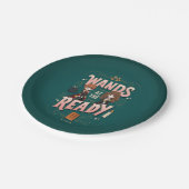 Assiettes En Carton Ron & Hermione Wands au Ready (Angle)