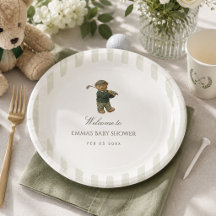 Ronde eddy Bear Golf Baby Shower Nouveau dans le C