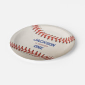 Assiettes En Carton Rookie de baseball de l'année Anniversaire Garçon (Angle)