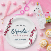 Assiettes En Carton Rookie de l'année Baseball 1er anniversaire (Fête)