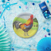 Assiettes En Carton Rooster (Fête)