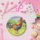 Assiettes En Carton Rooster (Fête)