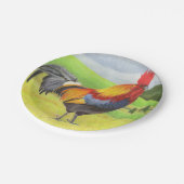Assiettes En Carton Rooster (Angle)