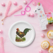 Assiettes En Carton Rooster (Fête)