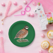 Assiettes En Carton Rooster Bobwhite Quail (Fête)